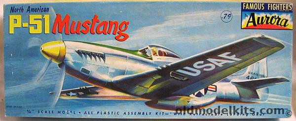 Aurora 1/48 P-51D Mustang, 118-79 plastic model kit